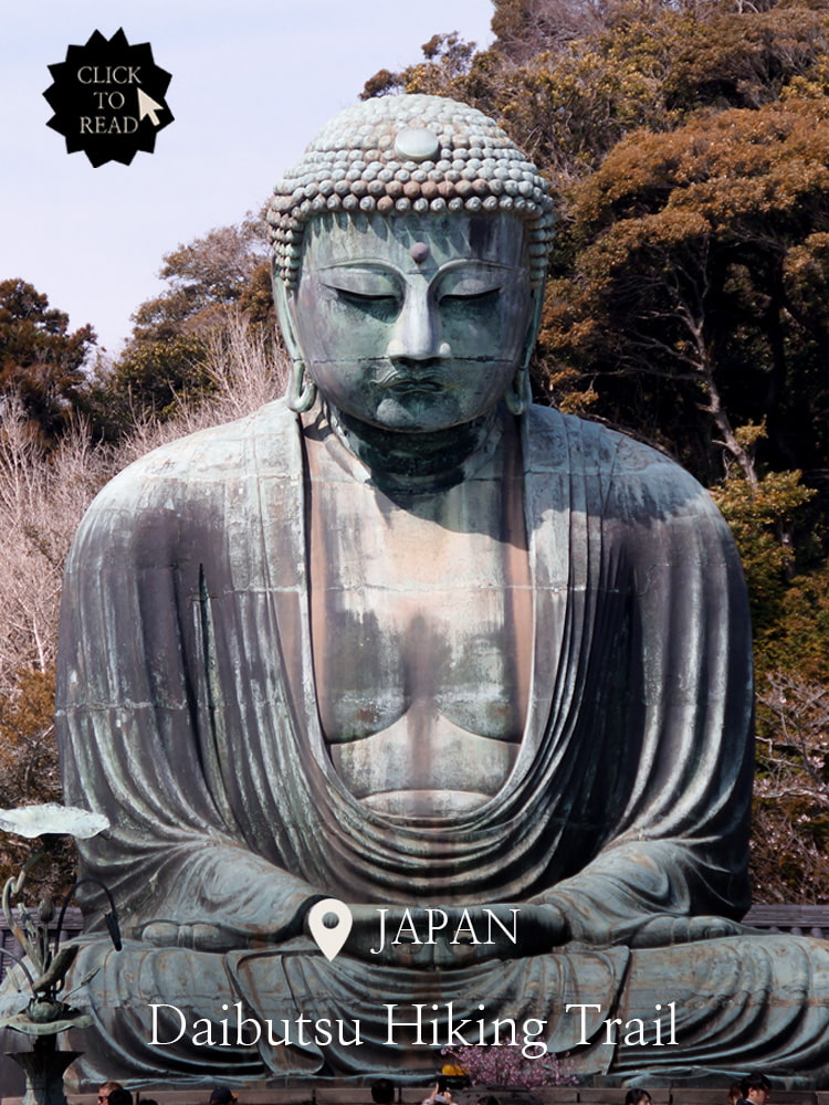 Title Image of Daibutsu Hiking Trail Post showing the Big Buddha of Kamakura