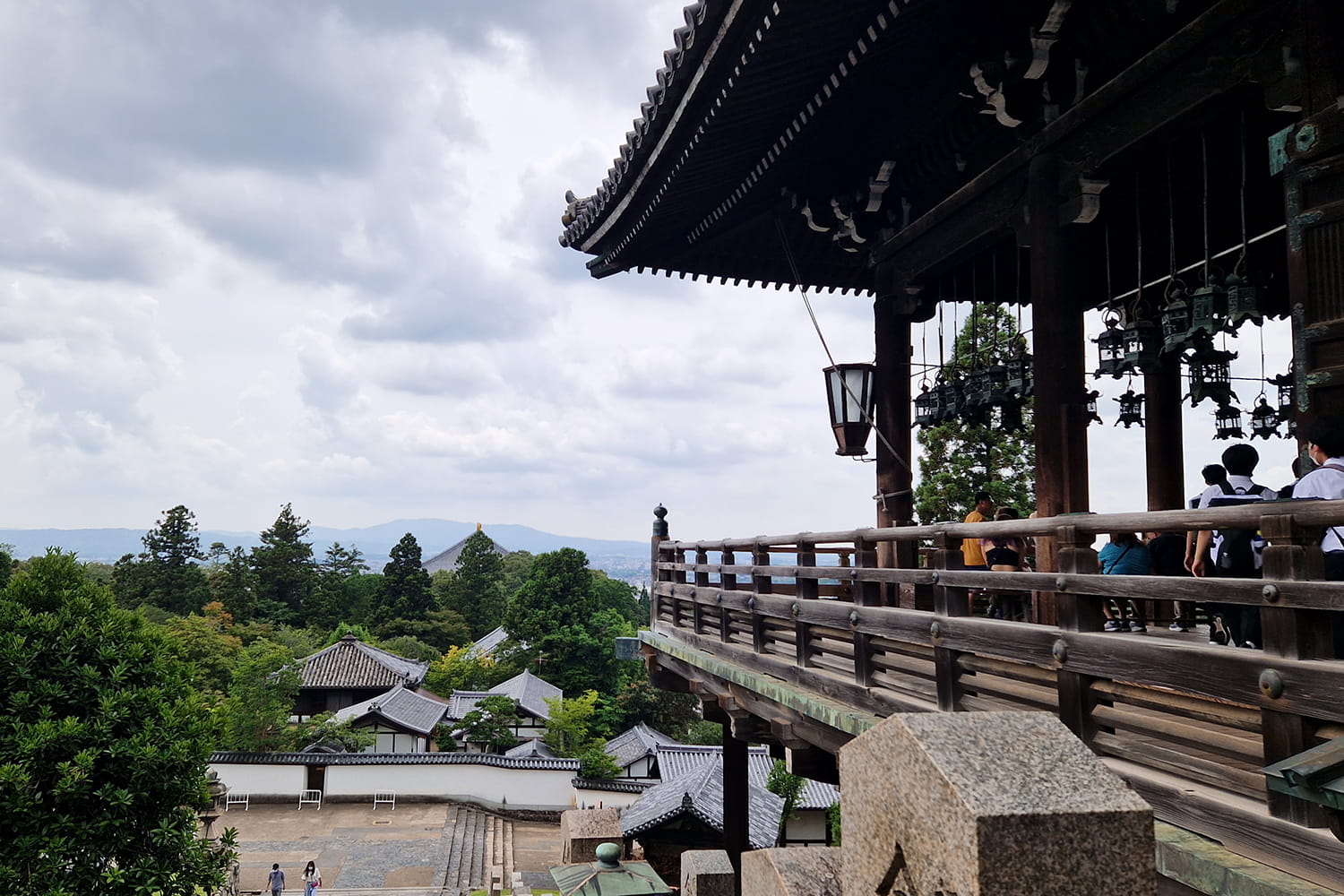 View from a temple in Nara up on a hill.