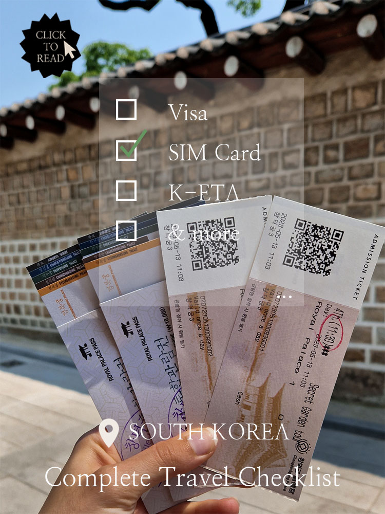 Title Image of South Korea Travel Checklist Post