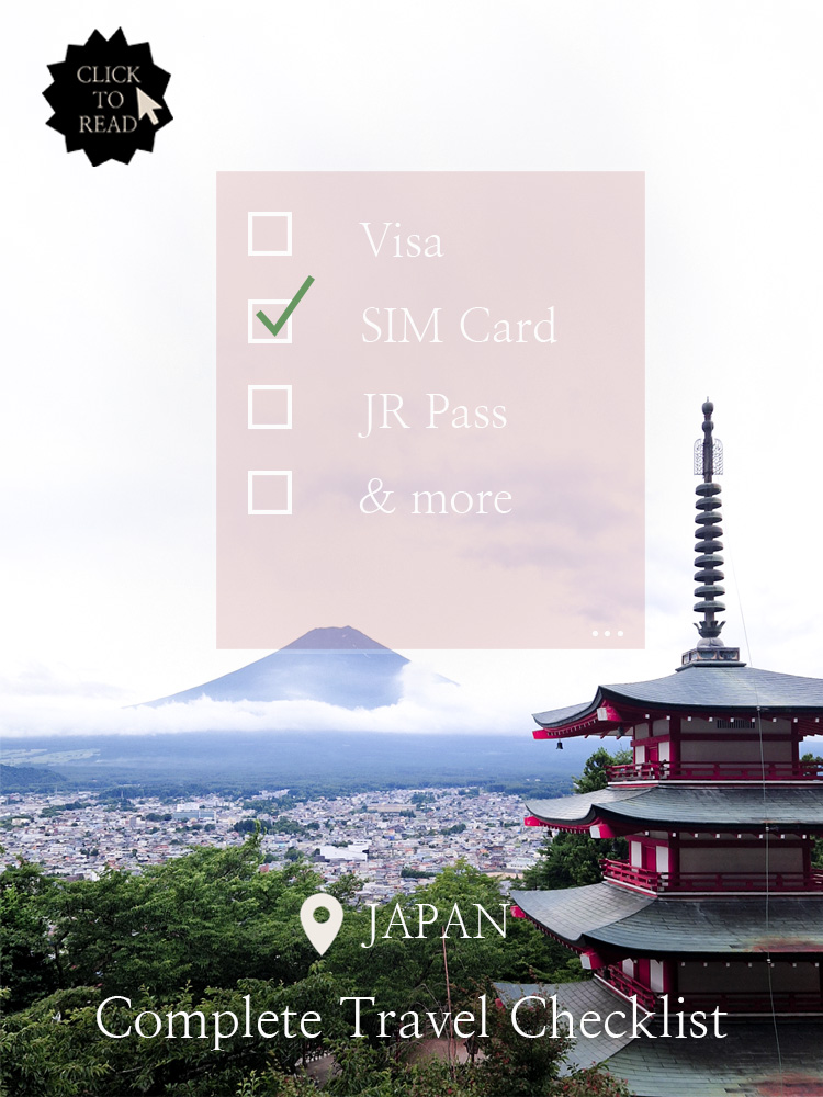 Complete Japan Travel Checklist – On Entry Requirements, SIM Cards, the JR Pass and more!