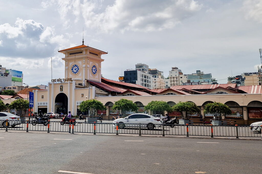 Ben Tanh Market Hall from the outside.