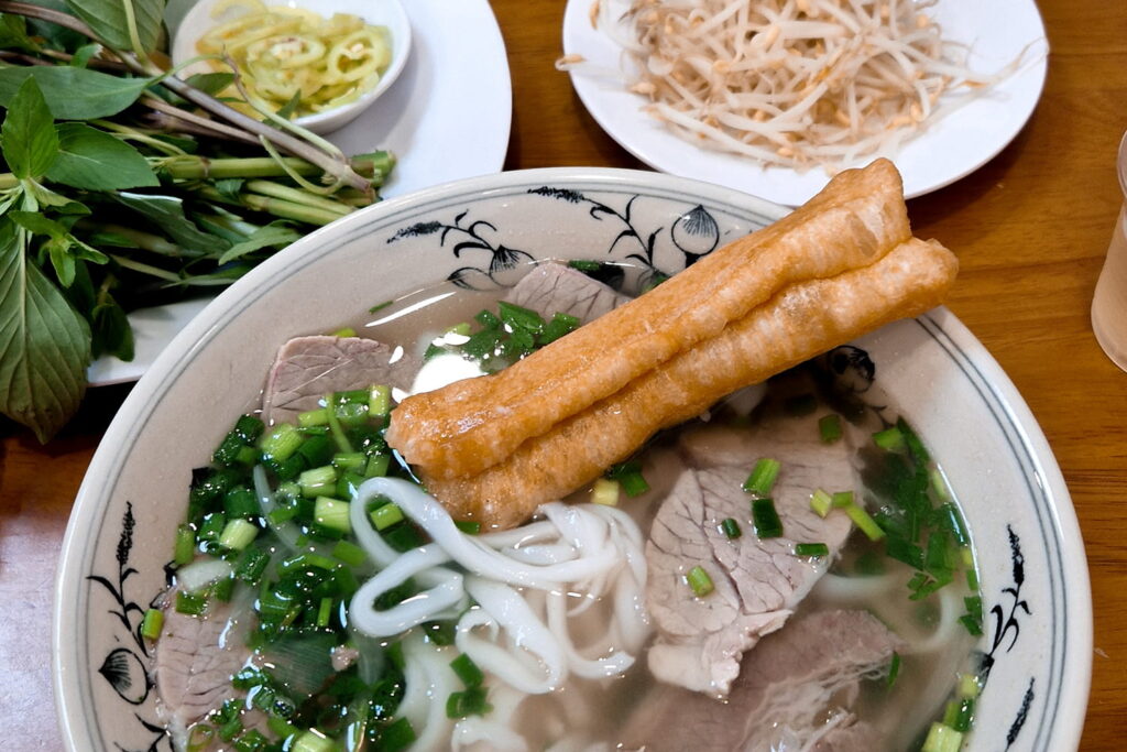 A delicious bowl of michelin rated pho.