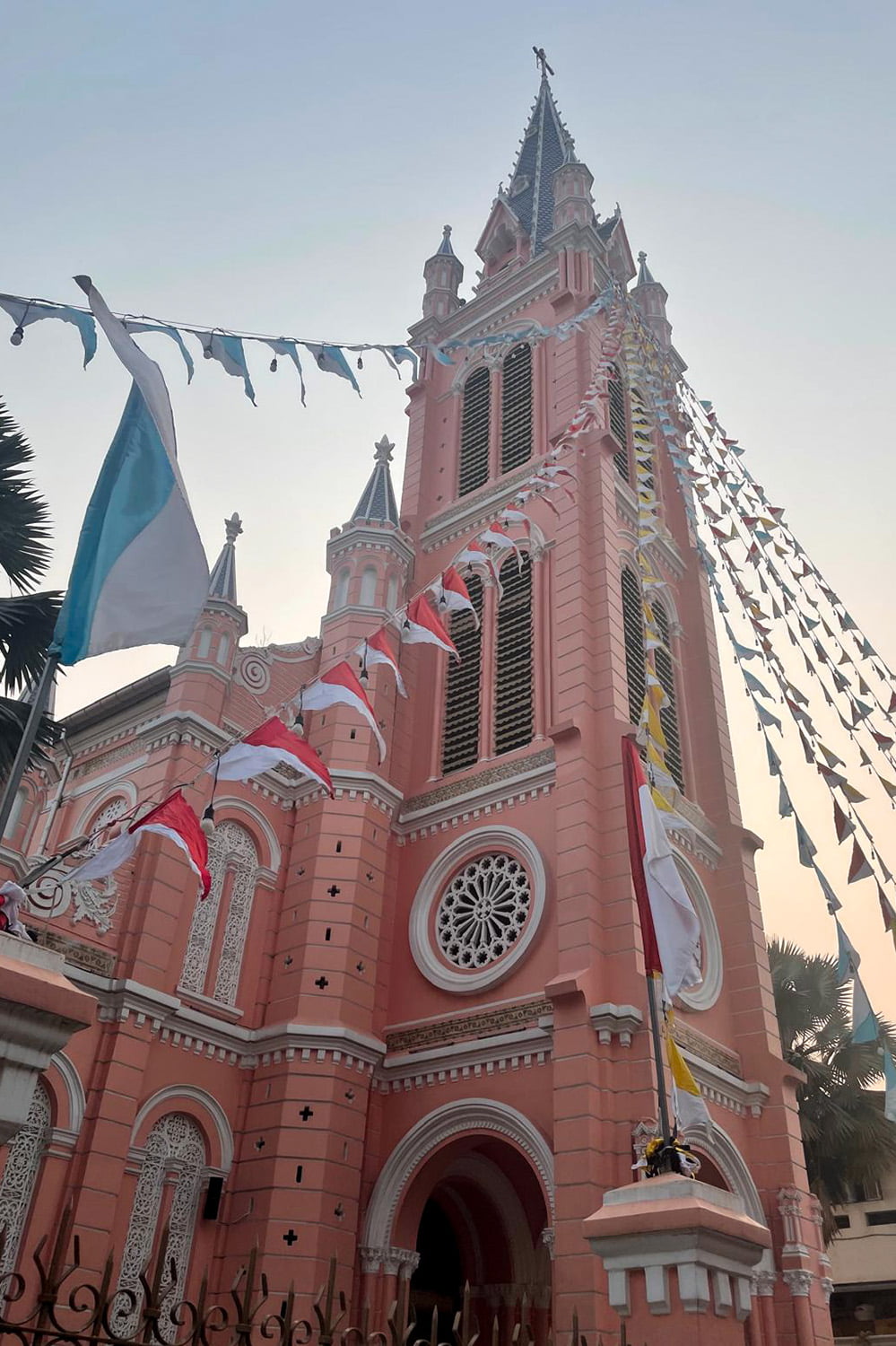 Pink Church in Ho-Chi-Minh City, Vietnam